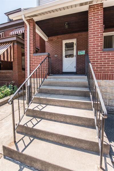 A welcoming entry to the fantastic front porch.