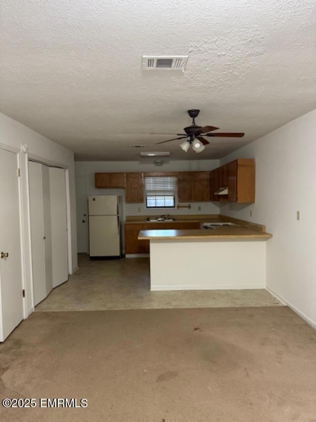 Townhouse kitchen and living area