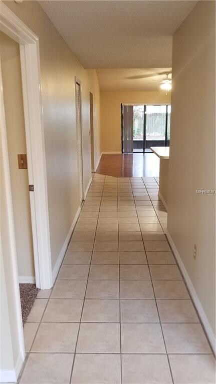 Hallway to kitchen and living room