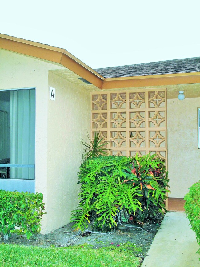 Front view of villa