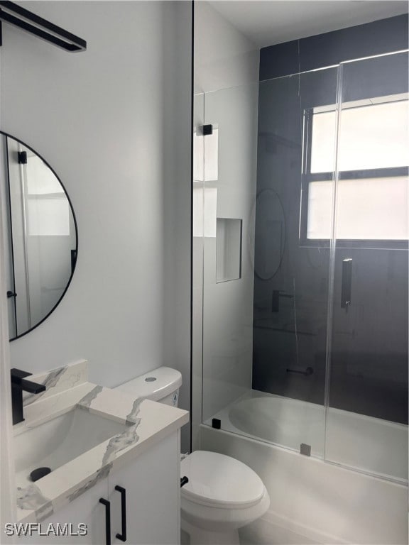 Full bathroom featuring vanity and shower / bath c