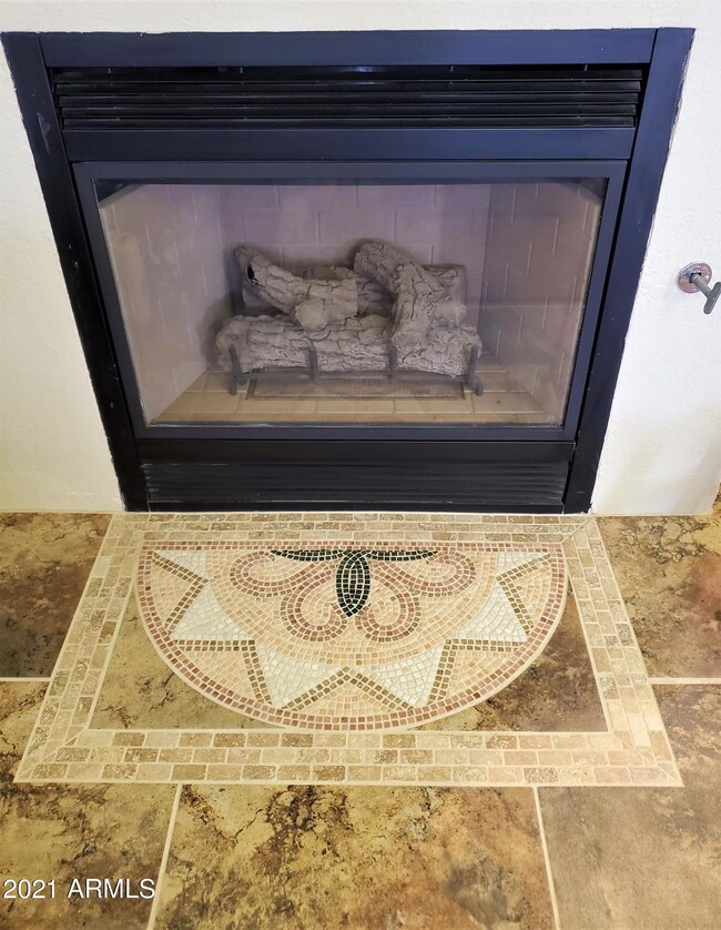 fireplace tile accent