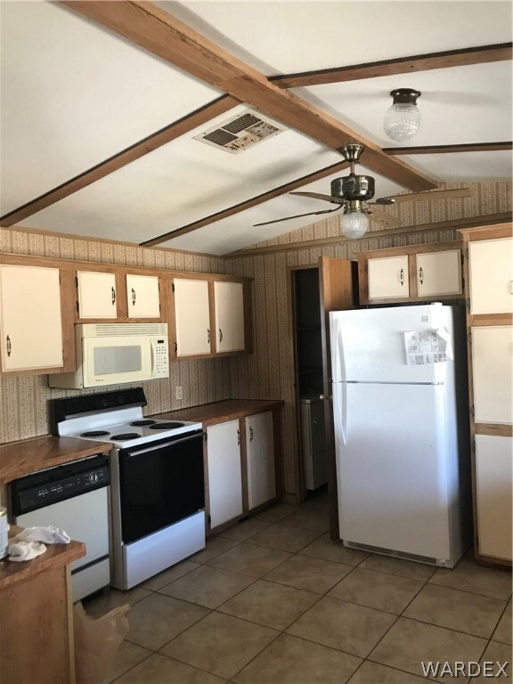 Kitchen with tile floor