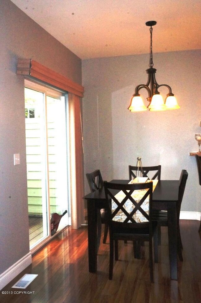 Dining Area With Slider To Backyard