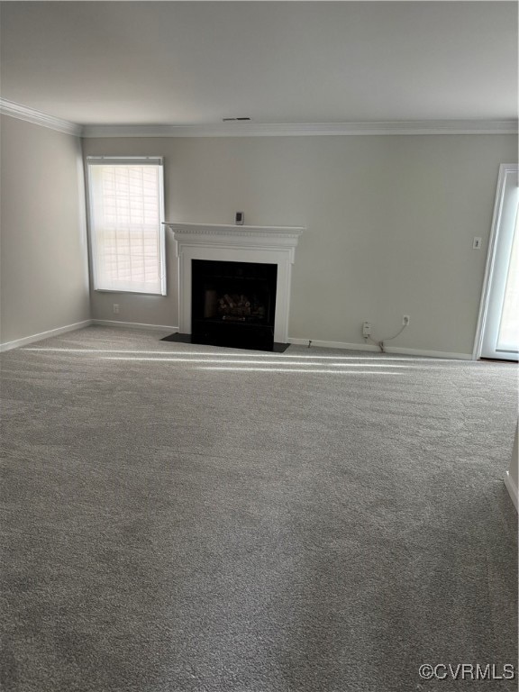 Living room freshly painted and carpeted