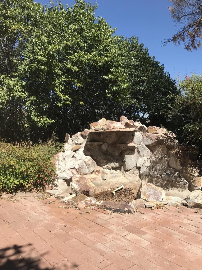 yard fountain