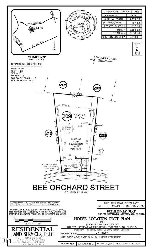 RAF 209 Blair C 3 story- Contract File_