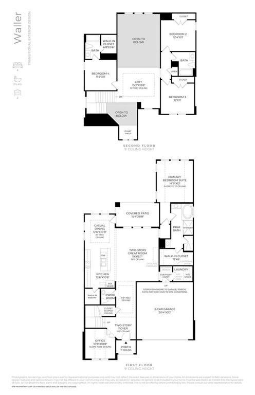 Representative floor plan 
