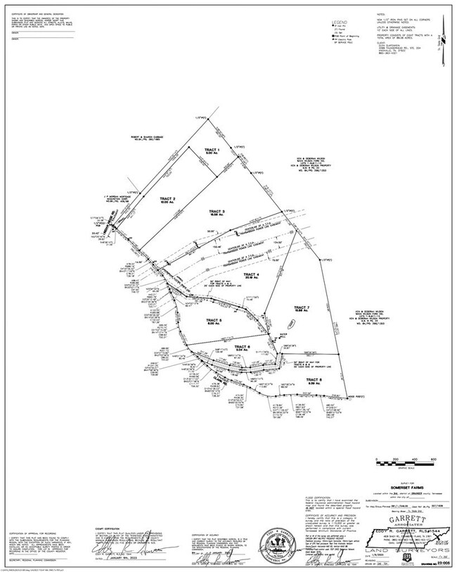 Somerset Farms Plat Map