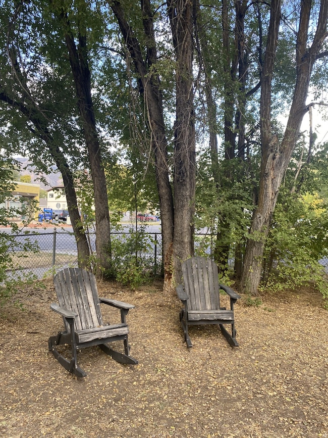 Surrounding community. NE corner yard