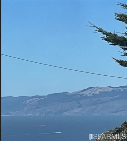 Partial ocean view from living room