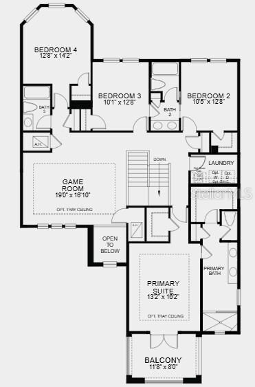 Additional Highlights Include: Gourmet kitchen, second study in place of flex, downstairs bedroom in place of study, full bathroom in place of powder room, shower at downstairs bath, 8' interior doors, pocket sliding glass door at gathering room, and tray ceiling at study, primary suite and game room.