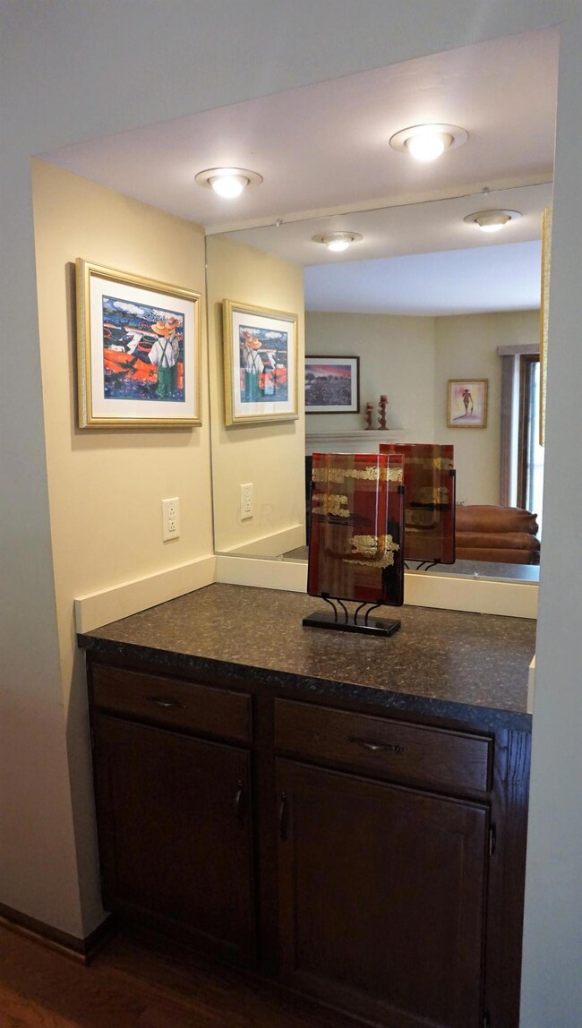 wet bar; plumbing in cabinet
