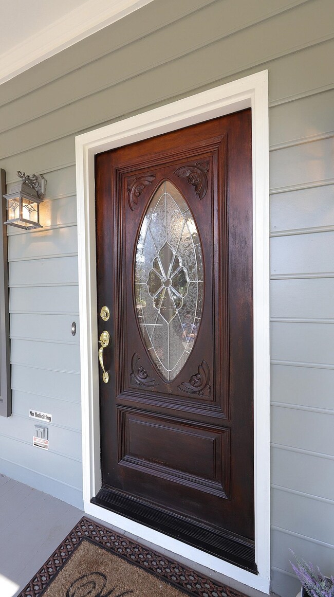 Leaded Glass Front Door