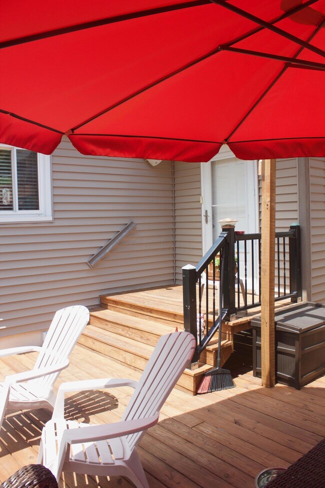Rear entry from deck