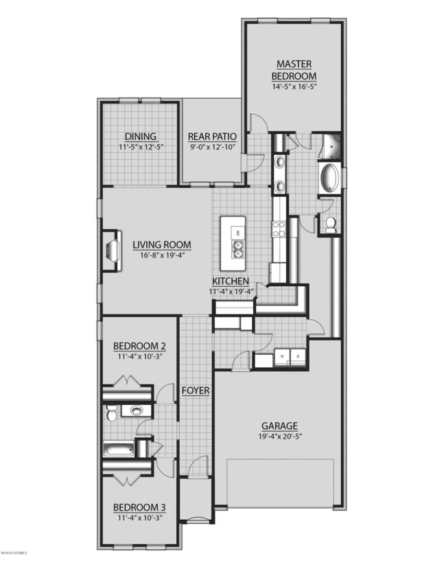 Orchid A-B II Floor Plan