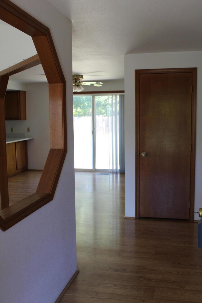 Right inside the front door