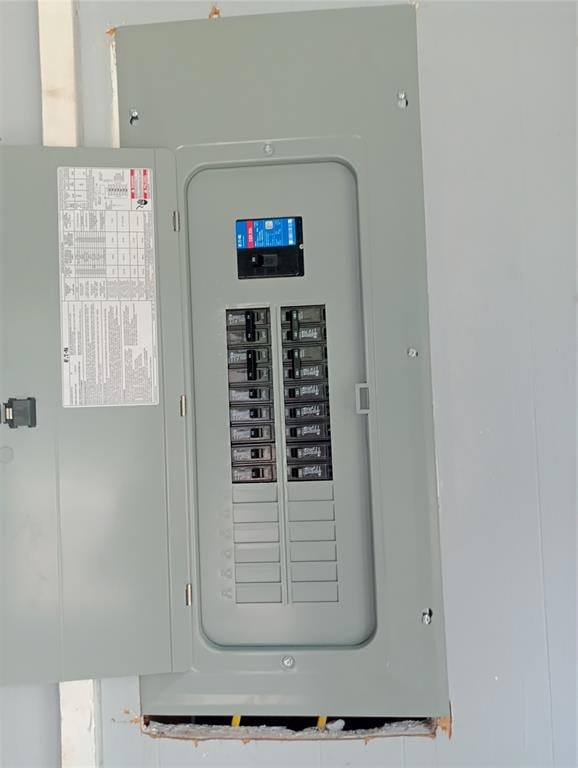 Utility room featuring electric panel