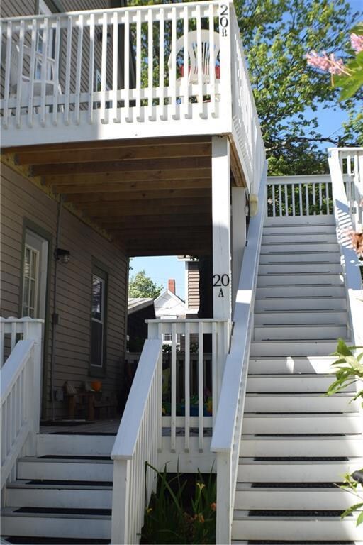Apartments have outside deck areas