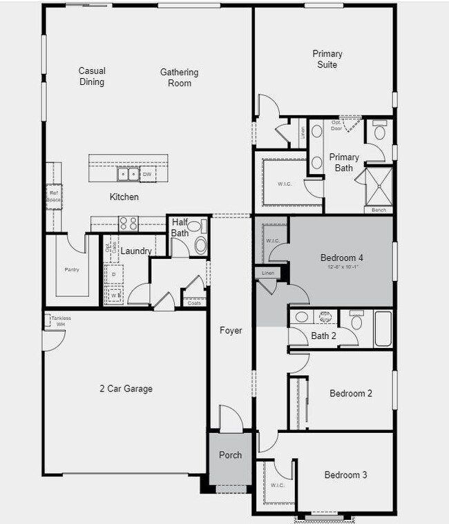 Structural options include: bedroom 4.