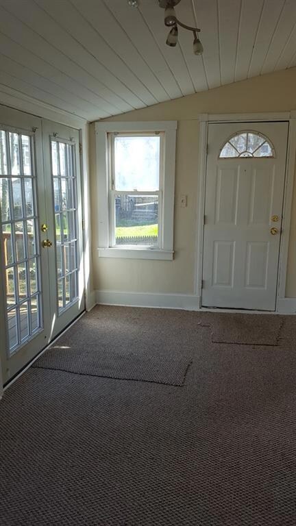 REAR PORCH- DOOR GOES TO SIDE STEPS...