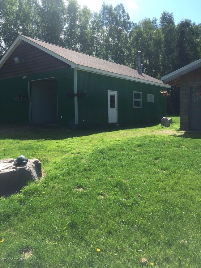house and garage