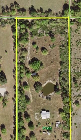 North Half Aerial showing driveway Mobile Home, sh