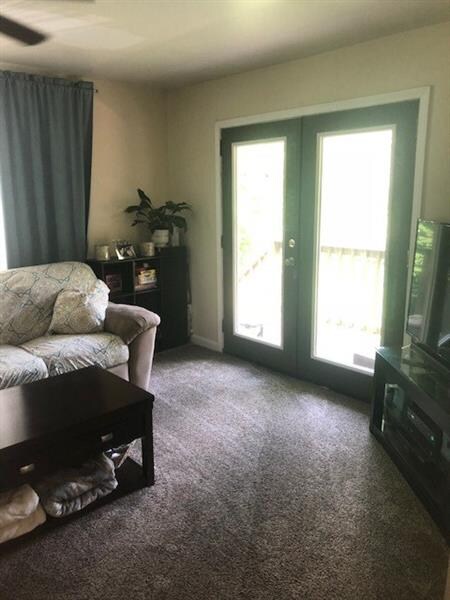 Deck entrance into living room