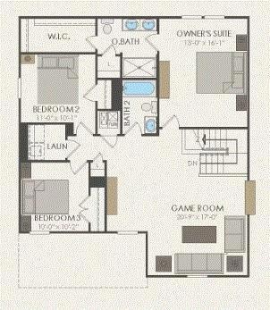 Pulte Homes, Sandalwood floor plan