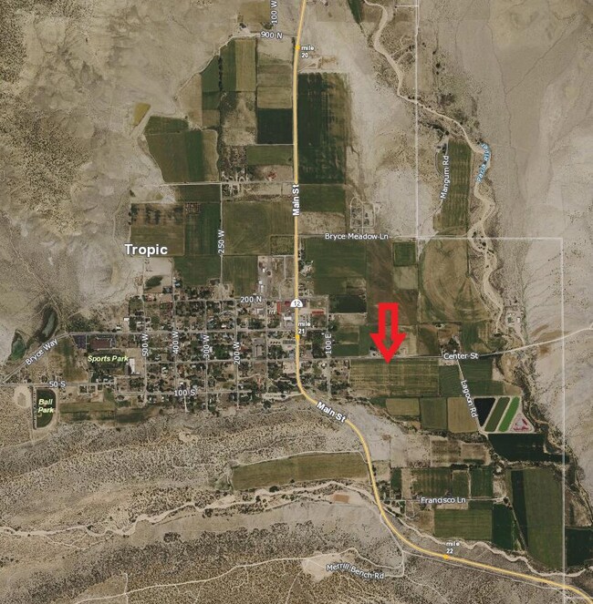map with arrow