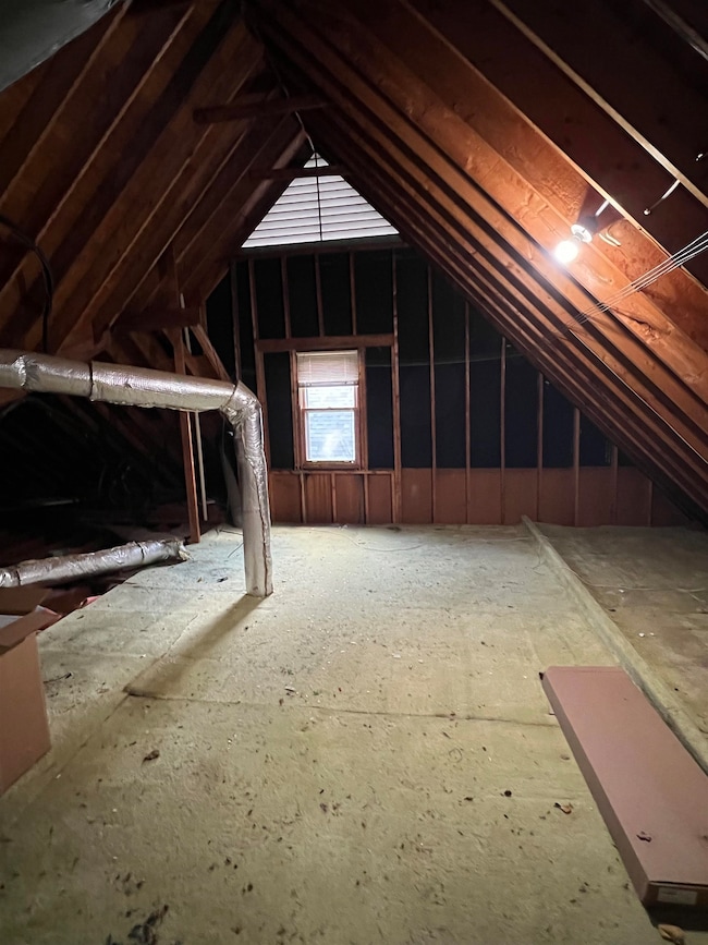 Large walkin attic.  Possible expand.