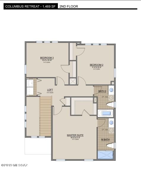 1469 Floor plan second floor