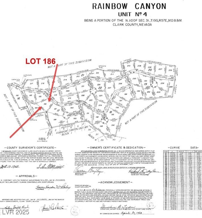 Map showing property parcels