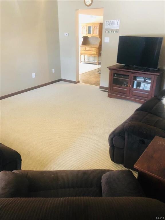 Living room into kitchen...