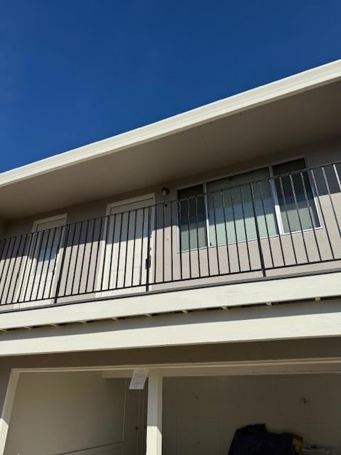 view of building exterior with a garage