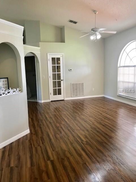 Standing at the Master bedroom entrance, over look