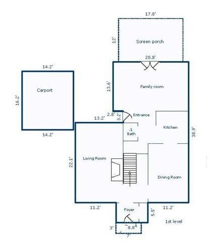 1st Floor and Carport Stadium E 1605