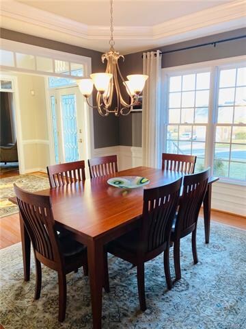 Dining Room has great light and opens to Foyer.