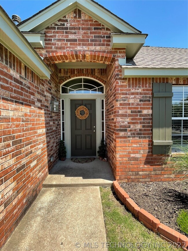 Home has an inviting entry