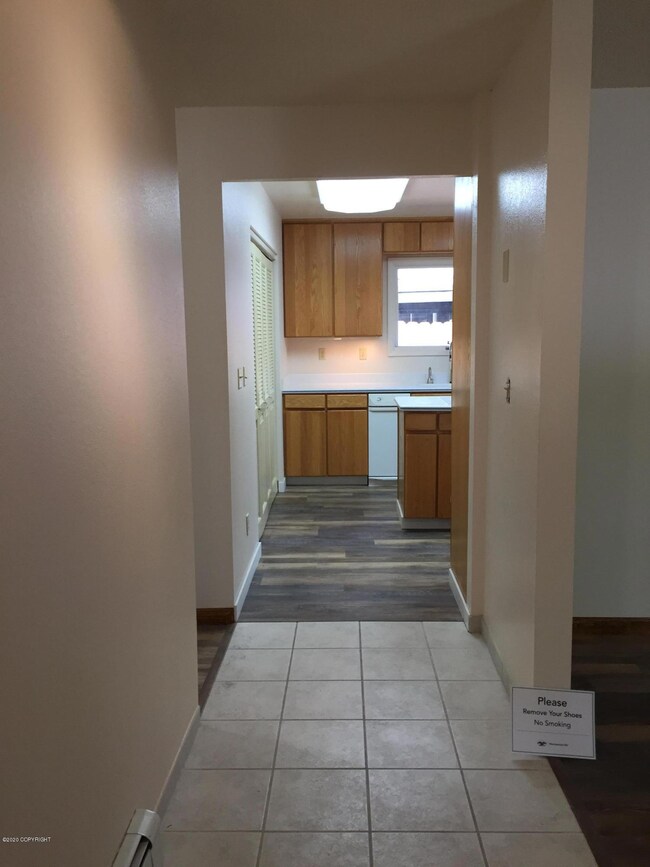 Looking down entryway from Front Door