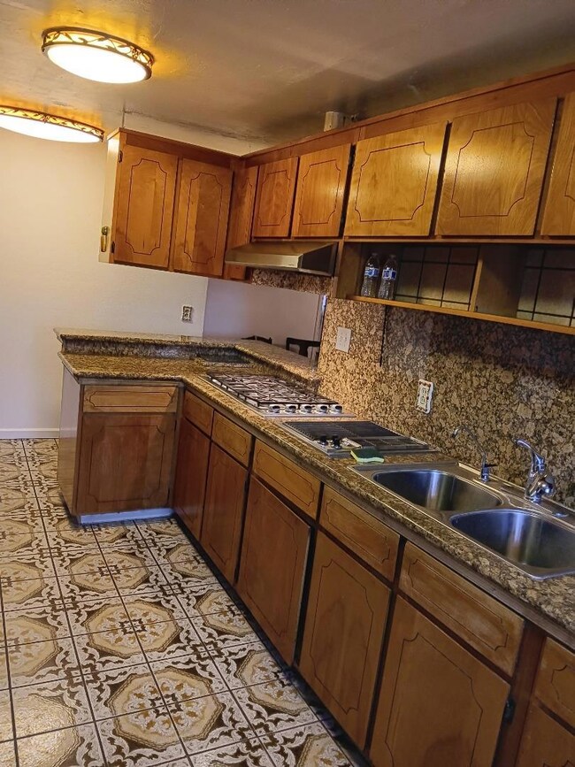 Side View with L-Shape Breakfast Bar.