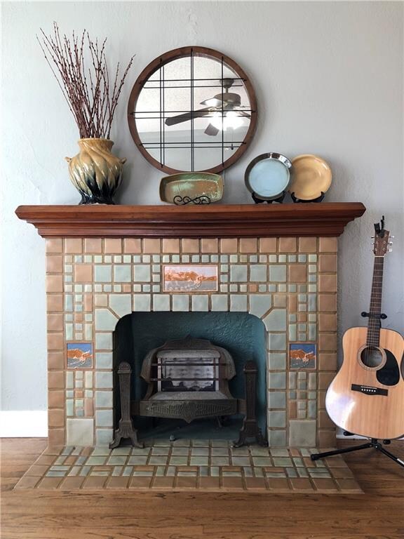 Gorgeous California Art Tile fireplace!