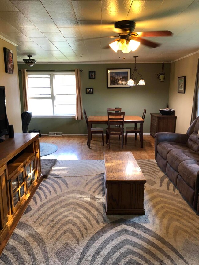 Living and dining rooms
