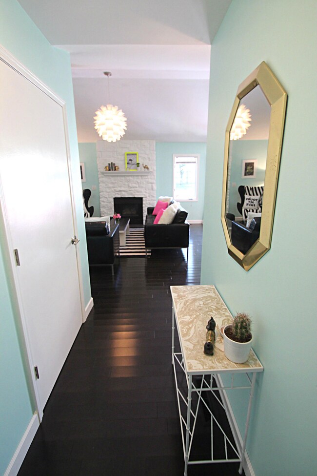 Swallow foyer looking to living room