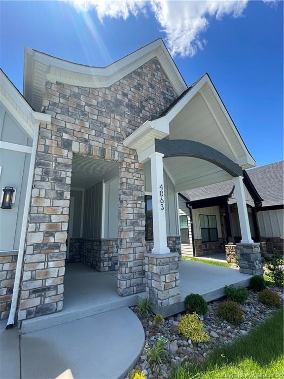 Beautifully landscaped front exterior