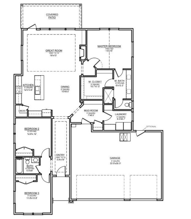 Kearny 3 car floor plan