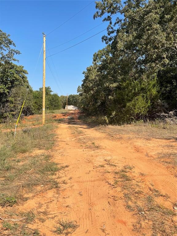Road view looking north.