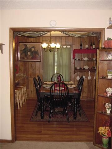 Dinning room viewed from living room.