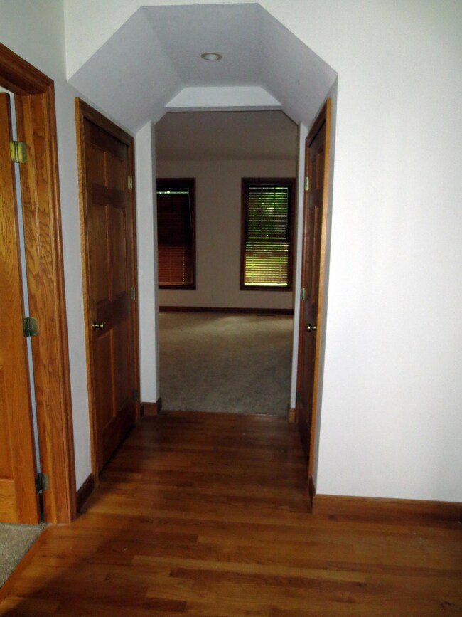 Entryway with wood floor