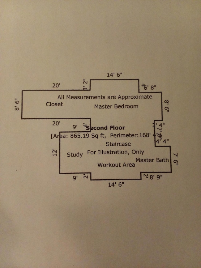 Floor plan upstairs